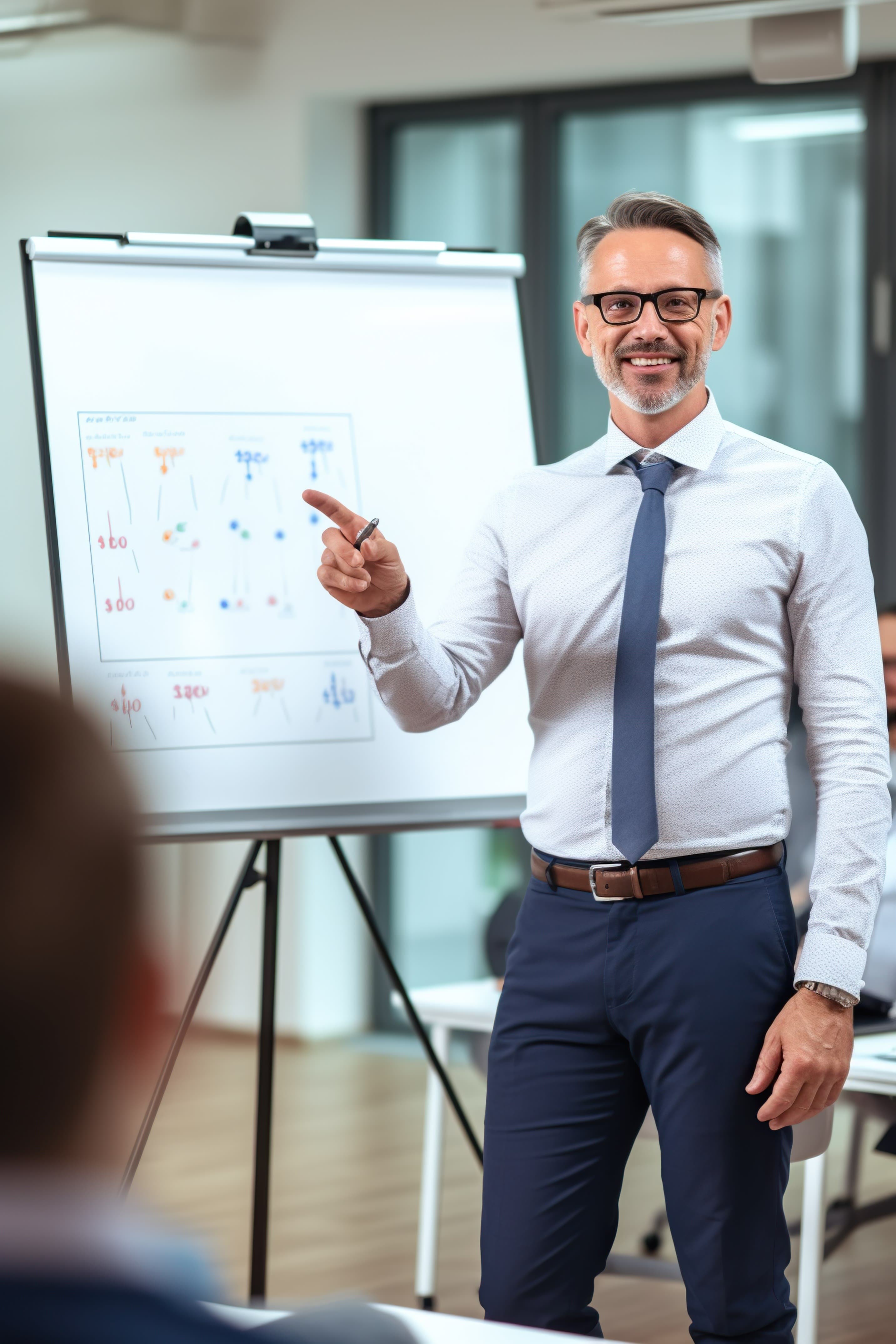 Person in a coaching session